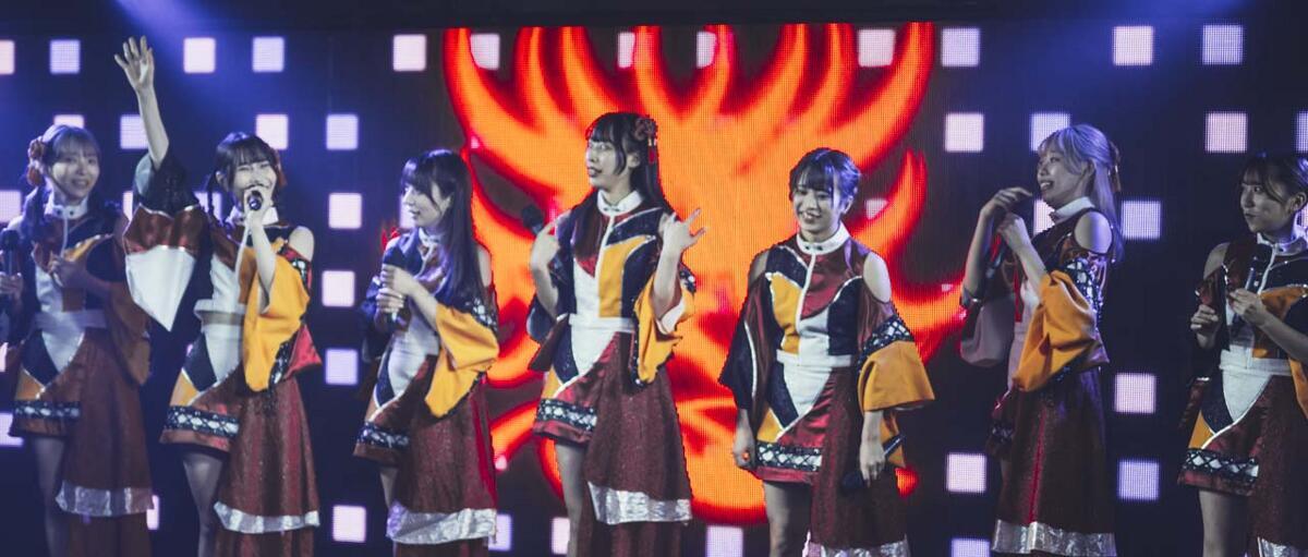 2公演目: YUYU, KAMYU, MOMO, SAYURI, HALU, NOZOMI, AKI